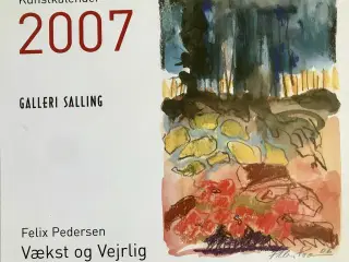 Kunst kalender med akvarel tryk. Felix Pedersen.