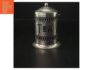 Vintage metal teabox (str. Ø 7x14 cm)