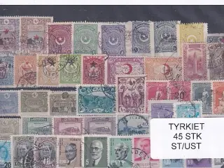 Tyrkiet Samling  45 Stk. Stemplet/Ustemplet