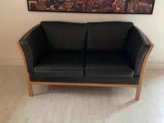Læder sofa 2-pers