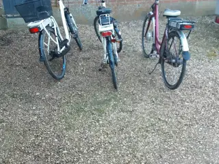 4 stk deffekt el cykler 