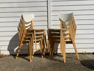 Klassisk design IKEA spisebords stole 8 stk stabel