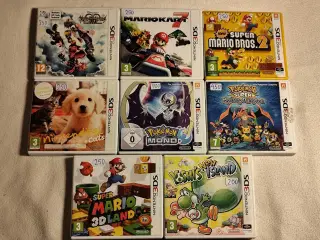 Blandede Nintendo 3DS spil - 3DS spil (Se Priser)