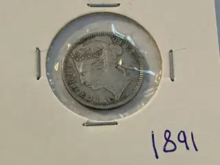10 Cents 1891 Straits Settlements