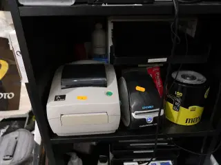 2 stk. labelprintere ZEBRA LP 2844, DYMO LabelWriter 450