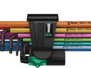 Unbrakonøgler i sæt Wera 950 SPKL/9 SM N - Multicolor
