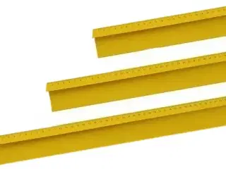 Skærelineal i metal 100 cm