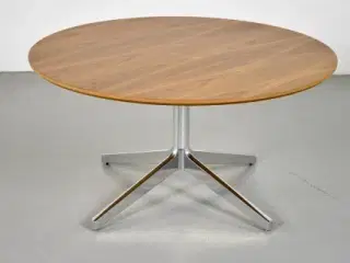 Loungebord med træplade og blankt stel