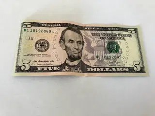 Five Dollars USA 2013