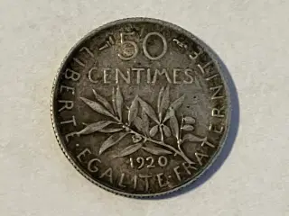 50 Centimes 1920 France