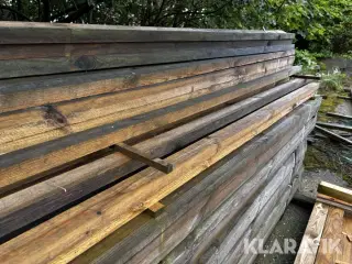 Lægter tryk imprægneret længde 3,6 meter Cirka 44 styk