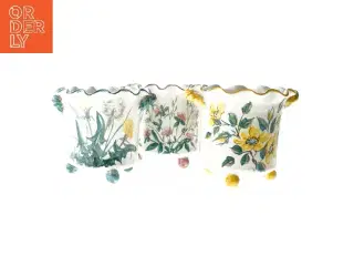 Keramiske blomsterpotter fra Torben Danmark (str. Ø 15x14 cm)