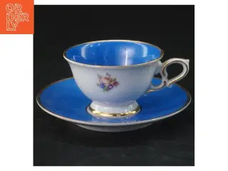 Porcelænskop med underkop fra Royal Porzellan Bavaria Germany KPM (str. Ø 12&9,5x4,5 cm)