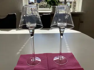 Glas lysestager