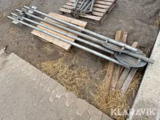 Skiltestænger 4 styk
