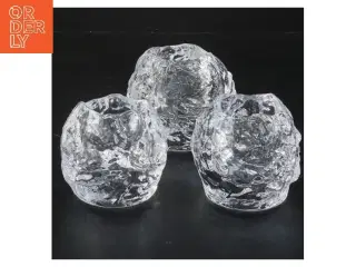 Sæt med Kosta Boda lysestager fra Kosta Boda (str. 8 cm)