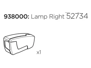 Thule lygteglas højre til 917/918