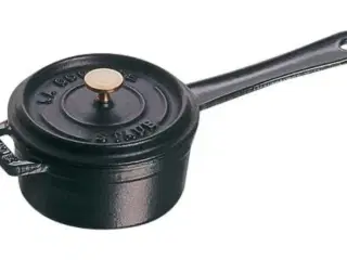 Mini cocotte sort m/ låg 0,25 ltr Håndtag Staub