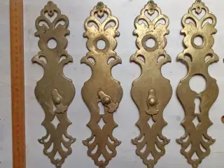antikke langskilte, messing