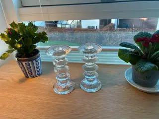 2 stk. Iittala Festivo lysestager med 3 ringe