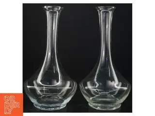 2 stk Perfection Glas vase karaffel 2,2 l. fra Holmegaard (str. 25 x 13 cm)