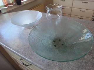 Glasfad/vase