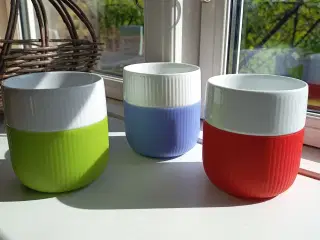 3 stk Royal Copenhagen Riflet Contrast Krus 