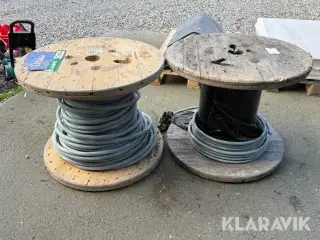 Kabeltrommel med kabel Draka 2 styk.