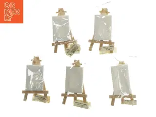 Mini staffelier med lærred (str. 5 stk 5x7&5x8 cm)