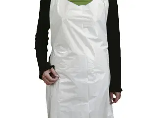 Engangsforklæde, H: 110 cm, B: 80 cm, hvid, 100stk./ 1 pk.
