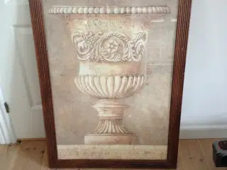 Vægkunst med fin ramme