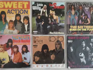 The Sweet 11 velholdte, tyske 7" singler lot