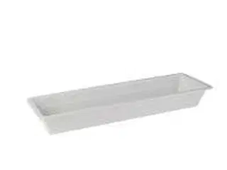 5 stk. Serveringsfad 2/4 GN 530 x 160 x 65 mm Melamin hvid