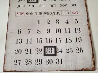 Evighedskalender i metal