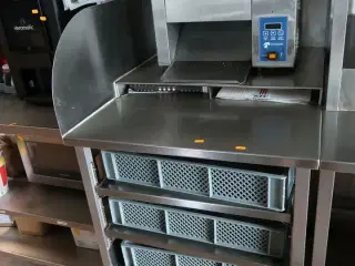 Rustfri stålbord uden brødrister