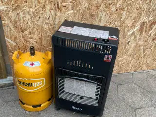 4,2 kW gasovn med gasflaske 