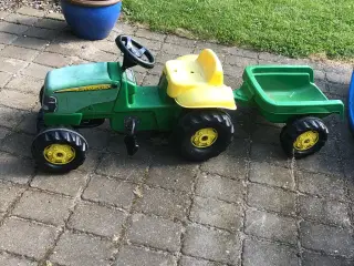 Pedal traktor med vogn