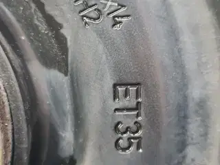 VW 14" org, Stålfælge med sommerdæk