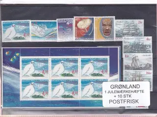 Grønland - Julemærkehæfte Nr. 6 +  10 Stk. - Postfrisk