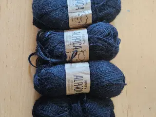 Drops Alpaca, lækkert blødt garn i sort