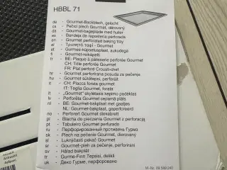 Miele gourmet-bageplade