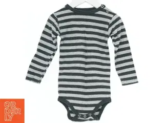 Langærmet body med striber (str. 80)