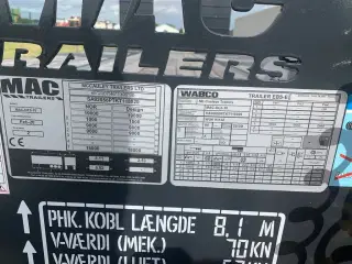 MAC 2 akslet maskin kærre