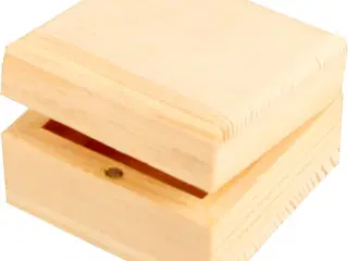 Smykkeæske, str. 6x6x3,5 cm, 1 stk.
