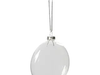 Glaskugle, diam. 8 cm, tykkelse 2,1 cm, 6stk./ 1 pk.