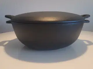Stor støbejernsgryde 33cm-350 kr. med fragt