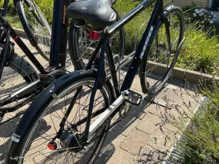 Herrecykel med gear og ny saddel og kurv