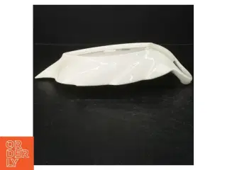 Porcelæn fad med sort rose mønster fra KPM (str. 29x22 cm)