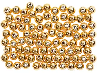 Voksperler, diam. 4 mm, hulstr. 0,7 mm, guld, 150stk./ 1 pk.