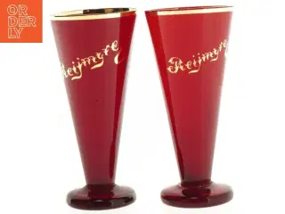Røde glas (str. H 15 cm)